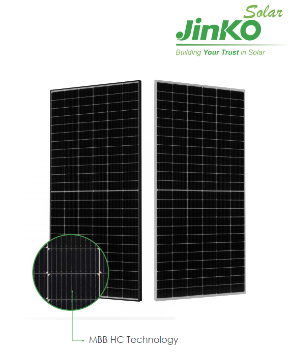 Tấm pin năng lượng mặt trời Jinko 555W JKM555M-72HL4-V 